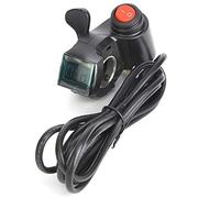 Tbest Acelerador eléctrico, Acelerador de Pulgar Control de Velocidad con Pantalla LCD Interruptor de Encendido Digital Acelerador de Mano para vehículo eléctrico