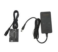 Tbest ACK E6 DR DC Acoplador AC Adaptador de Alimentación LP E6N Kit de Batería Ficticia Compatible con 90d 80d 70d 60d 6d 7d R5 C R6 R7 5D Mark II III IV Cámaras (Enchufe de la UE)