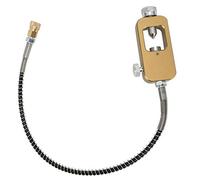 Tbest Adaptador de Buceo, Adaptador de Buceo de Metal portátil Adaptador de Buceo portátil Adaptador de Botella Grande a Botella pequeña de 8 mm Cabezas con Tubo de Correa(Dorado)