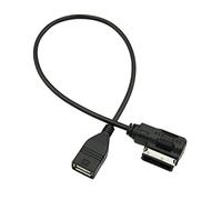 Tbest Adaptador de Cable de Interfaz de música, Interfaz de música USB AMI MMI AUX Adaptador de Cable de MP3 Adaptador de Cable de o para A3 S4 S5 S6 A8