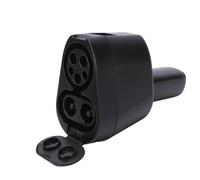 Tbest Adaptador de Carga EV 2 en 1, Adaptador CCS J1772, 250 KW 80 A de Carga Rápida for Estaciones de Nivel 1 2 3 para Y S X