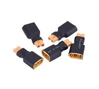 Tbest Adaptador de conector de 5 piezas para drones, ligero XT30-KU-tex60 macho (XT30 cabeza hembra adaptada a XT60 macho)