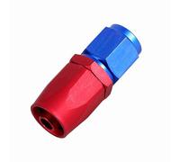 Tbest Adaptador de Extremo de Manguera An6 Adaptador de Línea de Macho de 0 Grados Rojo Conector de Línea de/Aceite An-6 de Aluminio de Alta Presión para Carreras, Enfriador de Aceite, Automoción