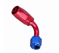 Tbest Adaptador de Extremo de Manguera An6 Adaptador de Línea de Macho de 0 Grados Rojo Conector de Línea de/Aceite An-6 de Aluminio de Alta Presión para Carreras, Enfriador de Aceite, Automoción