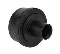 Tbest Adaptador de Metal 23.2 Mm T Monte Microscopio Ocular para M4 / 3 Cámara sin Espejo Negro High Groinding No Deformación SUPERA SUMPLEA