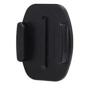 Tbest Adaptador de Montaje de Trípode Aleación de Aluminio Base Compacta Liviana para la Cámara de Movimiento Correa de Cofre de Casco Negro 24g