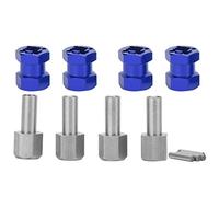 Tbest Adaptador Hexagonal de Coche RC, Metal 12mm RC extensión Rueda Hexagonal Hub Adaptador para D90 AX10 CC01 SCX10 (Azul)