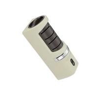 Tbest Afilador Eléctrico Recargable por USB con Ruedas de Molienda Gruesas y Finas, Base Antideslizante para Cocina, Chef, Hogar, Camping, Herramienta de Afilado Portátil, Color Beige (Beige)