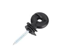 Tbest Aisladores de Tornillo Para Poste de Madera, Color Negro, 100 Uds. Para Cercas Eléctricas, Cinta de Alambre de Polietileno, Roscas, Pantalones Cortos Eléctricos de Fácil Instalación