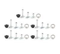 Tbest Ajuste de un Solo Extremo para Rieles de Aerolínea 360 Grados Base Giratoria Tornillo de Tornillo Camisetas de Camiones de Ojales Remolques de Acero de Carbono Tamaño Universal