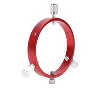 Tbest Alcance Guía Accesorio de Telescopio de Aleación de Aluminio de 90 Mm con Tornillo M6 1/4 Pulgadas para Astrofotografía Color Rojo Diseño de 6 Agujeros
