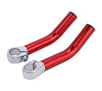 Tbest Aleación de Aluminio Ligero de Montaña de Montaña Road Bicycle Manillar Bar Extremo Red Plate Black Blue para Entusiastas del Ciclismo (Rojo)
