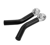 Tbest Aleación de Aluminio Ligero de Montaña de Montaña Road Bicycle Manillar Bar Extremo Red Plate Black Blue para Entusiastas del Ciclismo (Black)
