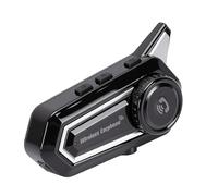 Tbest Altavoz para Casco de Motocicleta con Doble Cancelación de Ruido IP67, Auriculares Bluetooth 5.0 Impermeables con Reducción de Ruido CVC para Llamadas con Manos Libres, Música,