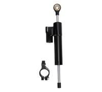 Tbest Amortiguador de Dirección para Motocicleta, Estabilizador de Dirección 10,2 Pulgadas de Aluminio Electrochapado Reduce Oscilación con Ajuste Universal, for Motocicleta (BLACK)