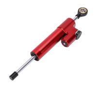Tbest Amortiguador de Dirección para Motocicleta, Estabilizador de Dirección 10,2 Pulgadas de Aluminio Electrochapado Reduce Oscilación con Ajuste Universal, for Motocicleta (rojo)