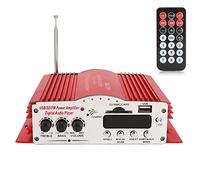 Tbest Amplificador de Coche Amplificador Digital 30W 4CH de Potencia Estéreo para MP3 MP4 DVD VCD FM USB Play Ereo de Potencia El Hecho en El Automóvil Es de Metal de Primera Calidad para No
