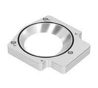 Tbest Amplio de la Placa del Cuerpo del Acelerador 4 Pulgadas de Ingreso de Aleación de Aluminio para LS1 LS2 LS3 LS6 LS7 LSX L92 L99 L76 Accesorio de Automóviles de Alto Rendimiento (SILVER)