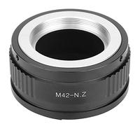 Tbest Anillo Adaptador M42 a Z, Montura de Lente de Aleación de Aluminio Premium para Lentes, Cámaras Z6 Z7, Duradera, Ligera, Resistente a la Corrosión