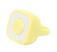 Tbest Anillo de Control Remoto Botón Clicker Recargable Fingertip Selfie Camera Página de Obturador Aplicación de Desplazamiento para la Lectura de Video Silicone 21x21x10mm (Yellow)