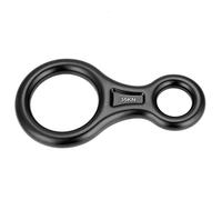 Tbest Anillo de Escalada Rappel 8, 35KN Escalada Descendente Anillo de Rappel Escalada Descenso Figura Aleación de Aluminio Anillo Descensor Cuerda Rappel de Rescate de Escalada al Aire Libre(Negro)