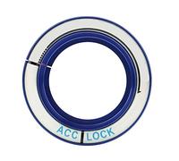 Tbest Anillo de Interruptor de Encendido Luminoso para Coche, Cubierta Circular con Orificio para Llave, Embellecedor Decorativo de Aleación de Aluminio, Accesorio para 2005 2018, (BLUE)