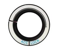 Tbest Anillo de Interruptor de Encendido Luminoso para Coche, Cubierta Circular con Orificio para Llave, Embellecedor Decorativo de Aleación de Aluminio, Accesorio para 2005 2018, (BLACK)