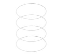 Tbest Anillo Protector de la Llanta de la Rueda ABS Scratch Elegant Elegant Auto Adhesive Guard Nid para Automóviles White 4pcs 20 Pulgadas Fit Universal