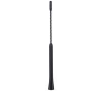 Tbest Antena de Radio para Automóvil Antena Automática Corta Reemplazo de 9 Pulgadas Tornillo Antirruido en Aluminio de Caucho Negro con 3 Tornillos para Accesorios de Rosca de