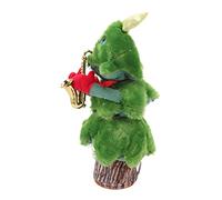 Tbest Árbol de Navidad Que Canta y Baila, 8 Canciones, árbol de Navidad de Felpa Eléctrico con Luces Brillantes, Juguete Musical Navideño para Niños y Adultos, Decoración del Hogar (de