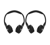 Tbest Auriculares IR inalámbricos de 2 Canales Auriculares Plegables, Auriculares inalámbricos Infrarrojos Auriculares estéreo de o IR Auriculares reemplazo para reposacabezas de automóviles DVD