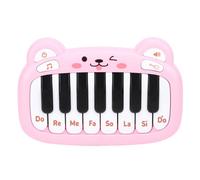 Tbest Baby Piano Keyboard Toy Portable Waterproofs Instrumento Musical ABS con Sonidos de Guitarra de Piano para Niños Pequeños 3 Baterías AAA (Pink)