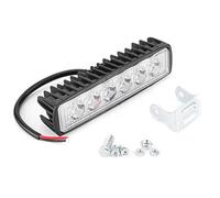 Tbest Barra de luces de trabajo LED, 6LED 18W Súper brillante conducción de automóviles Lámreemplazo para de punto de trabajo Luz de haz de inundación reemplazo para SUV Moto Barco