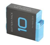 Tbest Batería Recargable para 10 9 Negros de Alta Capacidad 1800mAh Lithium Cámaras de Acción Eléctrica de Larga Duración Accesorio de Cámara Deportiva