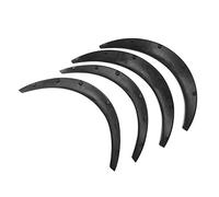 Tbest Bengalas Universales para Coche, Arcos de Rueda Anchos y Flexibles, Protectores contra Salpicaduras, Negro Mate, Juego de 4 Piezas, Protege las Ruedas de Arañazos de Barro,