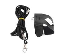Tbest Bird Arness Leash, Bird Harn Le Skin Friendly Breathable Ligera Pet Trait con Cuerda Elástica para Cocl Black (M)