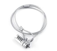 Tbest Bloqueo para Computadora Portátil Laptop L Combinación de Computadora Portátil Bloqueo de Seguridad Cable Cadena Robo Contraseña de 4 Dígitos para Notebook Pc
