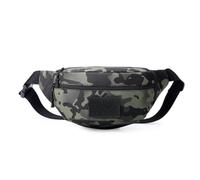 Tbest Bolsa Bandolera para el Pecho de Gran Capacidad, Riñonera Resistente Al Agua con Múltiples Métodos de Transporte para Ciclismo Al Aire, Senderismo y Acampada (Camuflaje)
