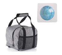 Tbest Bolsa de Bolos Bolsa Soporte Parcial de un Ejemplo para Accesorios, Material de Tela de Oxford Negro, Ideal para Entusiastas de los Bolos