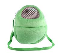 Tbest Bolsa de Transporte para Mascotas, Bolsa Bandolera de Transporte de Perros Hámster Rata Gato Conejo Mochila Carrier Mochila Erizo Chinchilla Ferret para Viajar al Aire Libre,21 * 25 cm(Verde)