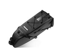 Tbest Bolsa para Sillín de Bicicleta, Impermeable, Expandible, con Capacidad de 7 a 10 litros, para Recorridos de Larga Distancia. Fabricada en PVC. (7-10 litros)