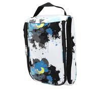 Tbest Bolsa Portátil para Zapatos de Golf, Gran Capacidad, Transpirable, Plegable, con Paneles Laterales de Malla, Divisor Interior, Asa de Transporte Resistente, Gancho Conveniente,