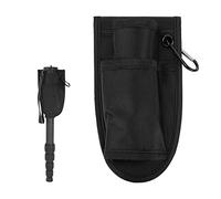 Tbest Bolsas de Cintura de Cámara Case de Bolsillo Impermeable para el Soporte del Monópodo de la Cámara DSLR -Trípode para Escalar Viajes Negros