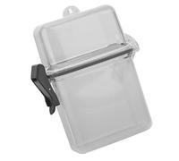 Tbest Bolsas Secas para Barcos, Bolsa Impermeable para Teléfono, Caja de Sellado de Kayak Submarino Transparente de Plástico con Gancho de Cuerda para Surf Canoa Kayak (Gris Transparente)