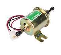 Tbest Bomba de Combustible Universal de 24 V, Eléctrica para Coche y Barco, Filtro en Línea, Reemplazo de Gasolina y Diésel (Plata) (Oro)