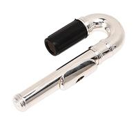 Tbest Boquilla de Articulación de Cabeza Curva para Flauta, Accesorio de Instrumento de Viento de Madera de Metal de Repuesto para Niños, Diseño de Ajuste Universal Fácil de Tocar