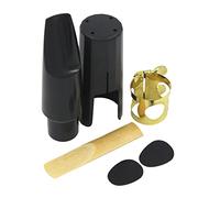 Tbest Boquilla para Saxofón Tenor, Boquilla de Plásstico para Saxofón con Hebilla de Metal, Hecha de PlásTiCo de, Viene con una Tapa de Plásstico y Un Trozo de Caaña