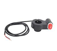 Tbest Botón de Bocina de Motocicleta, Interruptor de Manillar, Botón de Arranque, Interruptor de Bocina, Plástico ABS Universal, Fácil Instalación con ON OFF para Manillar de 22