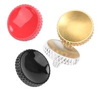 Tbest Botón Disparador de Cámara Cóncavo de Metal para Serie X 4 Botones de Aleación con Anillo de Goma Negro Rojo Plata Oro