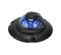 Tbest Brújula de Navegación Brújula Marina para Barco Magnética Multifunción Profesional con Ajuste de Declinación Magnética y Luz LED de 12 V para Yates Marinos,